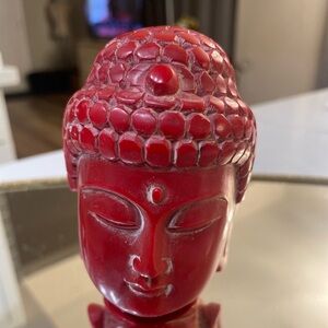 Red Coral Quan Yin, Godess of Bodhisattva. Peace and Compassion